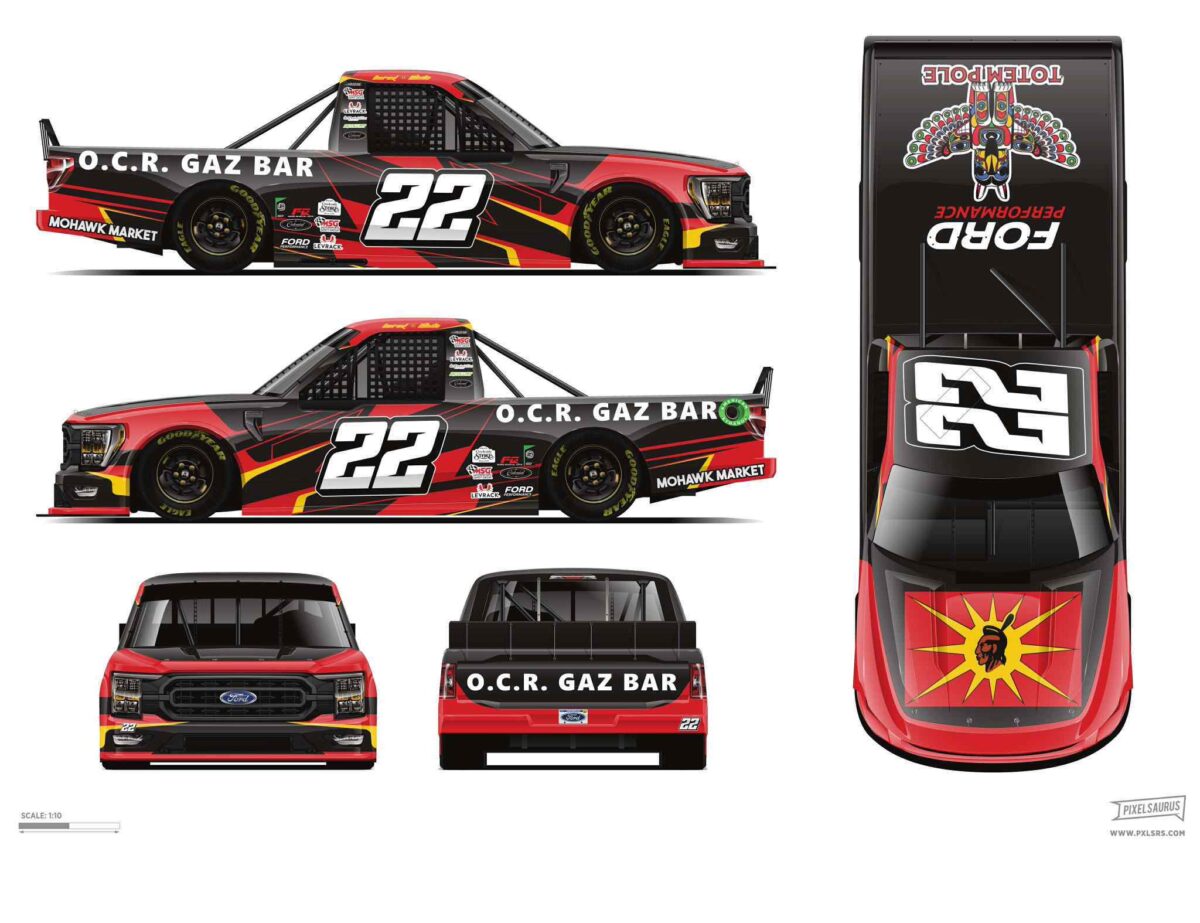 Derek White racing pickup truck