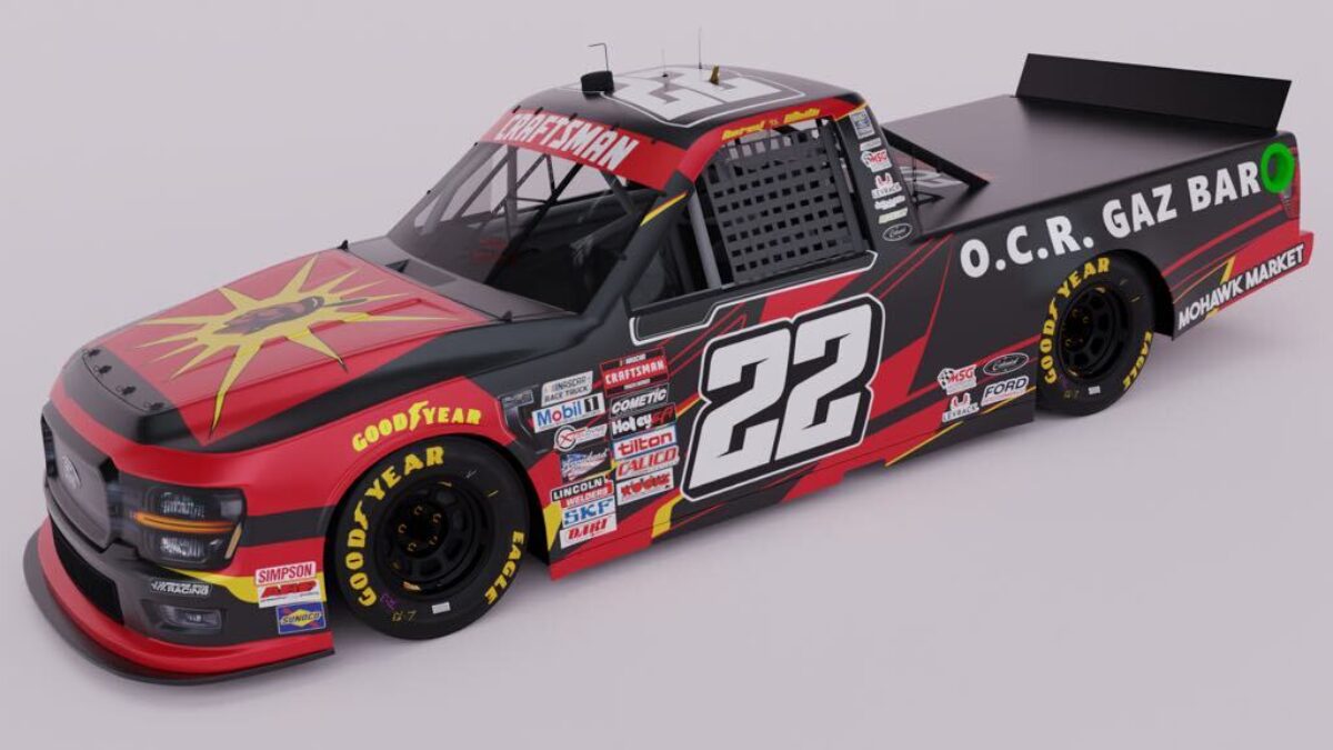 Derek White Racing pickup truck