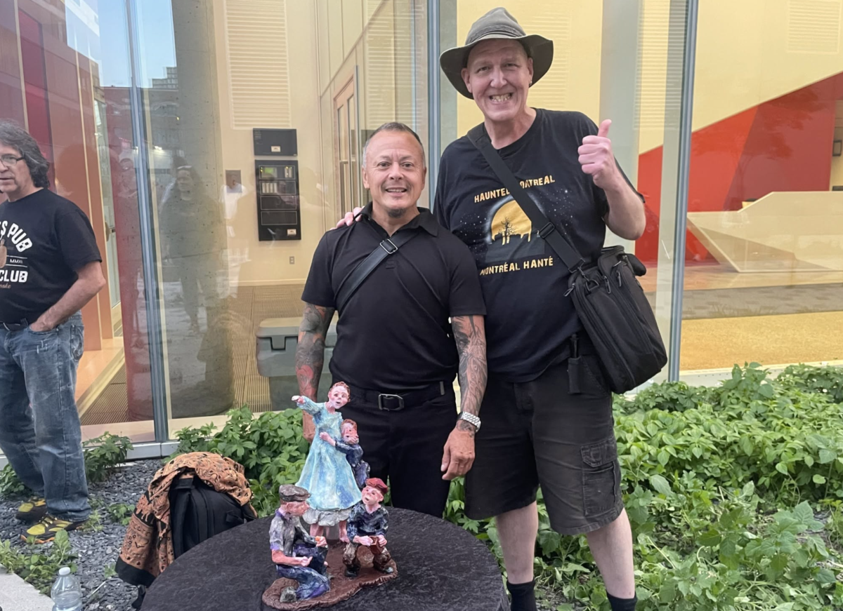 Sculpture honours scary story