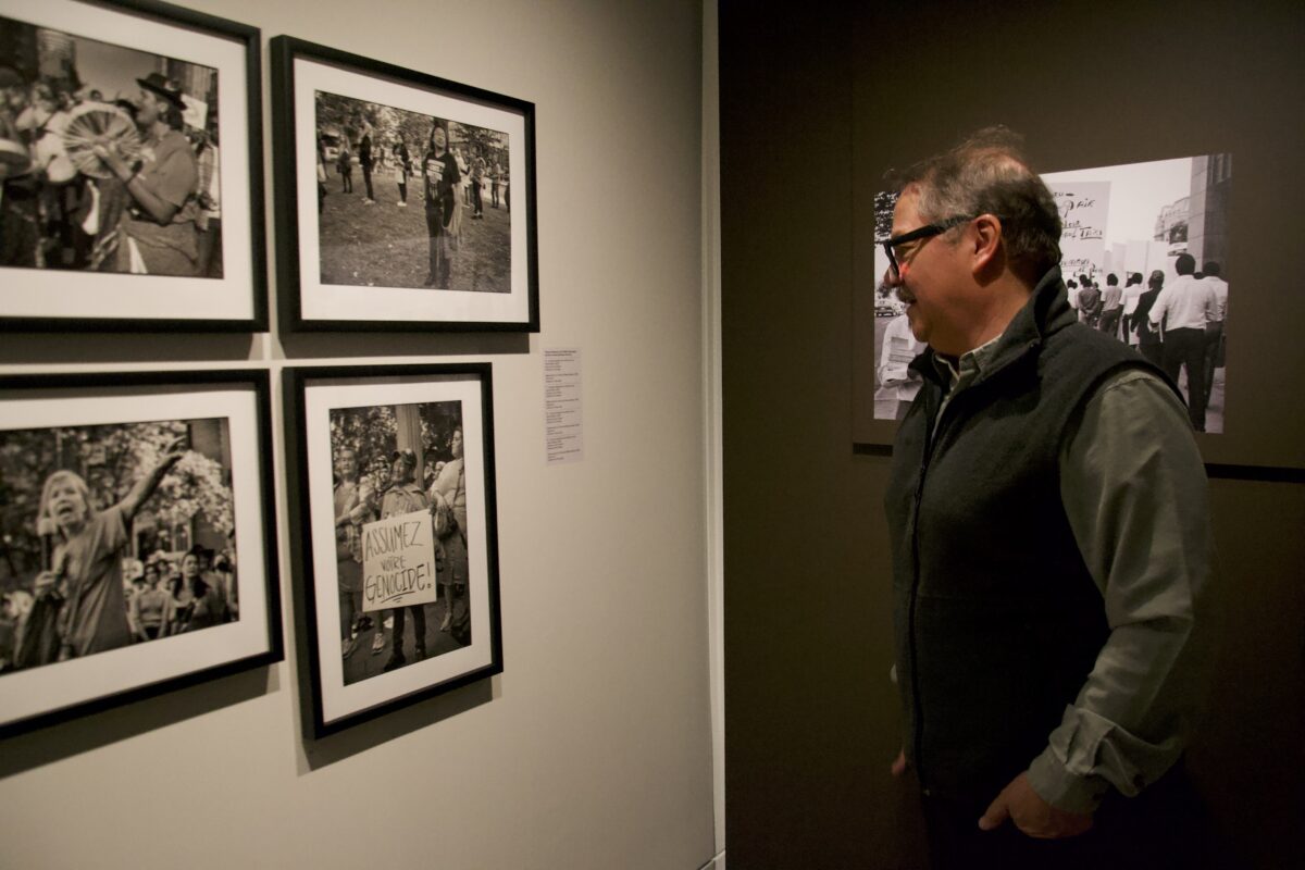 Martin Akwiranoron at the exhibit