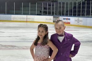 Kallie (left) and Kalem (right) Diabo after a performance to remember