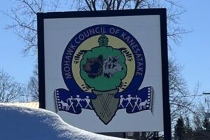 Mohawk Concil of Kanesatake main street sign