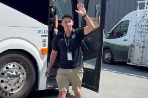 Head coach Kyle Canatonquin