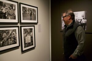 Martin Akwiranoron at the exhibit