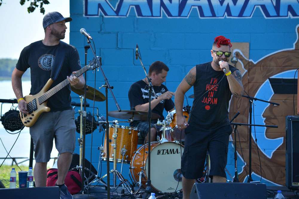 Twenty one bands rocked the docks of the Kahnawake Marina on Saturday, including Montreal punk rockers Down Memory Lane.