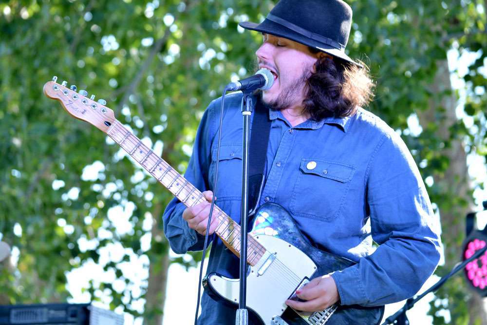 Gage Diabo, Kyle Zachary, and Shawn Rice change the name of their band with every gig. For Rock the Docks, the trio hit the stage as The Capital City Goofballs.