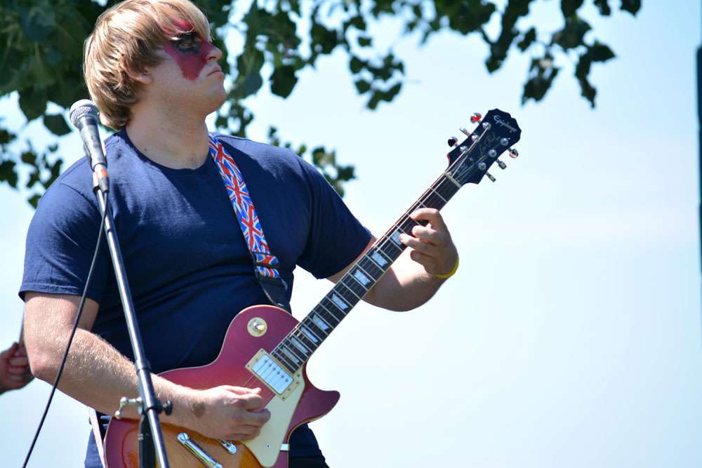 J.D. Saylor, guitarist for Ióhseres. (Jessica Deer, The Eastern Door)