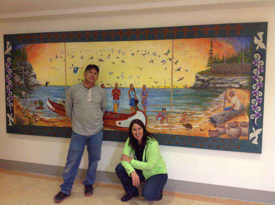 Visitors to the newly constructed in-patient department will notice a large mural created by husband and wife artists Carla and Donald ‘Babe’ Hemlock. (Courtesy Carla Hemlock)