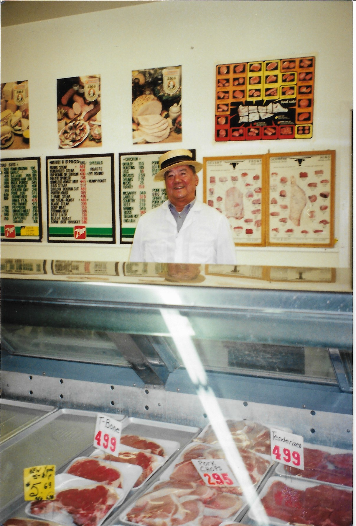 David Lafleur was the second of the Lafleur butcher dynasty that now includes his granddaughter Kiersten, who just opened a meat deli on Route 207 with husband Jay Diabo (Courtesy Kiersten Lafleur-Diabo)