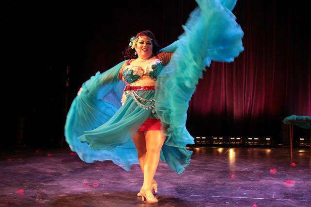 Talia Shenandoah brought her glamour and feminine ferocity to the Empire Burlesque Festival in Ithaca, New York last March. (Courtesy Peter Korolov Photography)